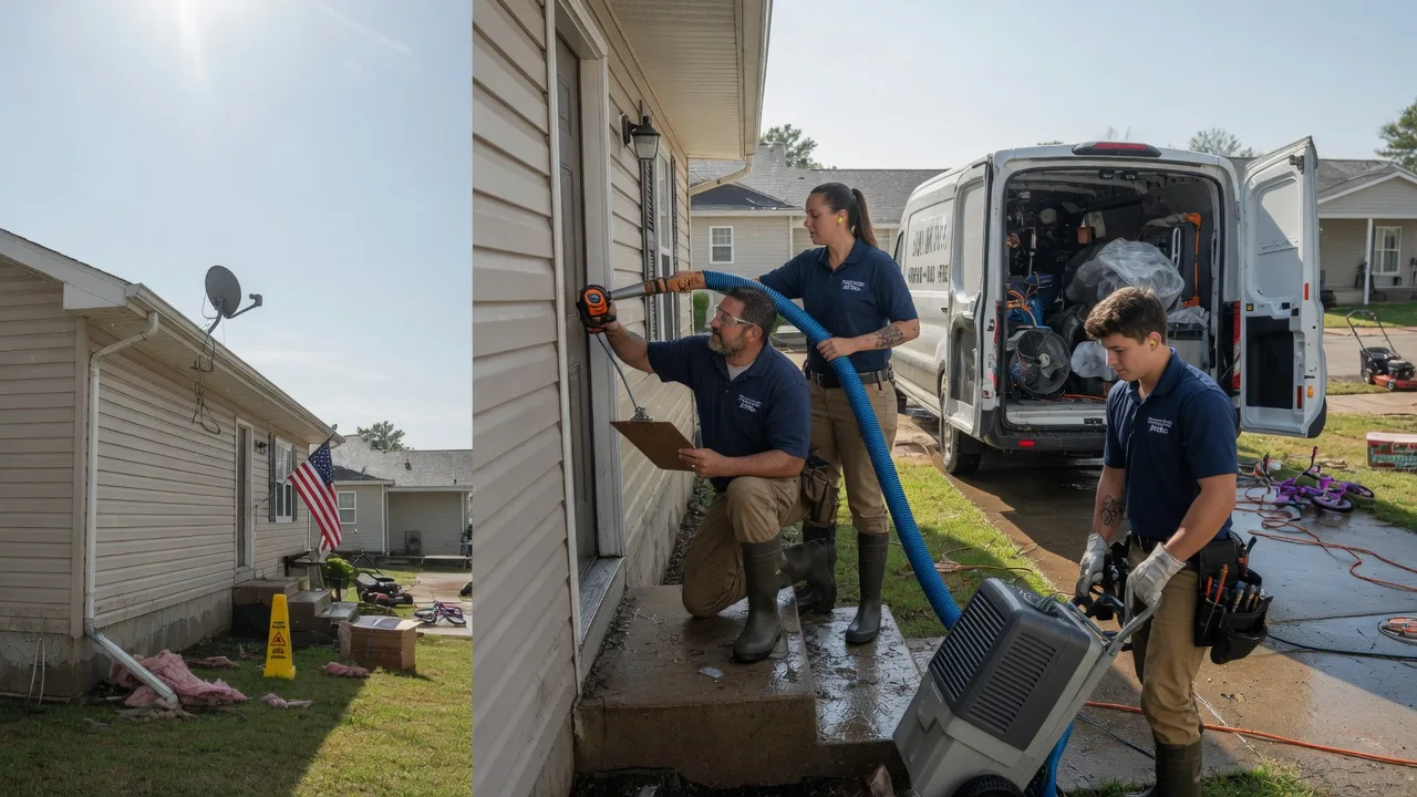Ceiling Water Damage Restoration in Bellefontaine, OH near me